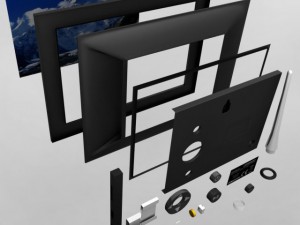 digital picture frame remote Modelo 3D