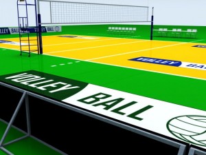volleyball court high 3D Модель