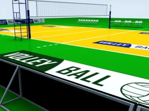 volleyball court high 3D Model