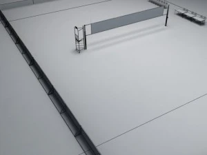 volleyball court high 3D Model