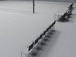 volleyball court high 3D Модель