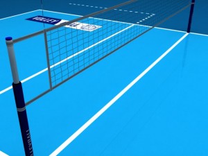 volleyball court 3D Model
