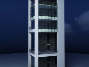 glass tower 3D Model