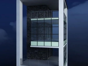 glass tower 3D Model