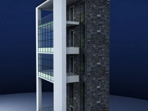 glass tower 3D Model