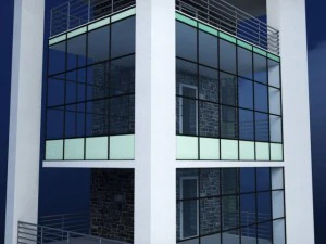 glass tower 3D Model