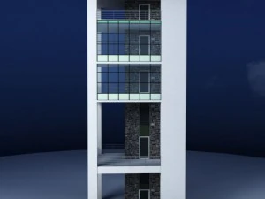 glass tower 3D Model