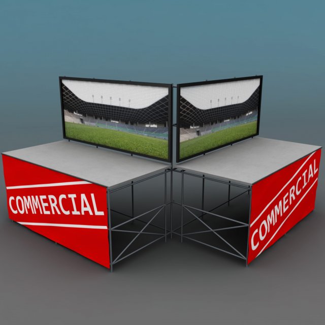 double telebim led 3Dモデル .c4d .max .obj .3ds .fbx .stl .blend 