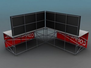 double telebim led 3Dモデル