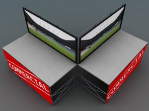 double telebim led 3Dモデル