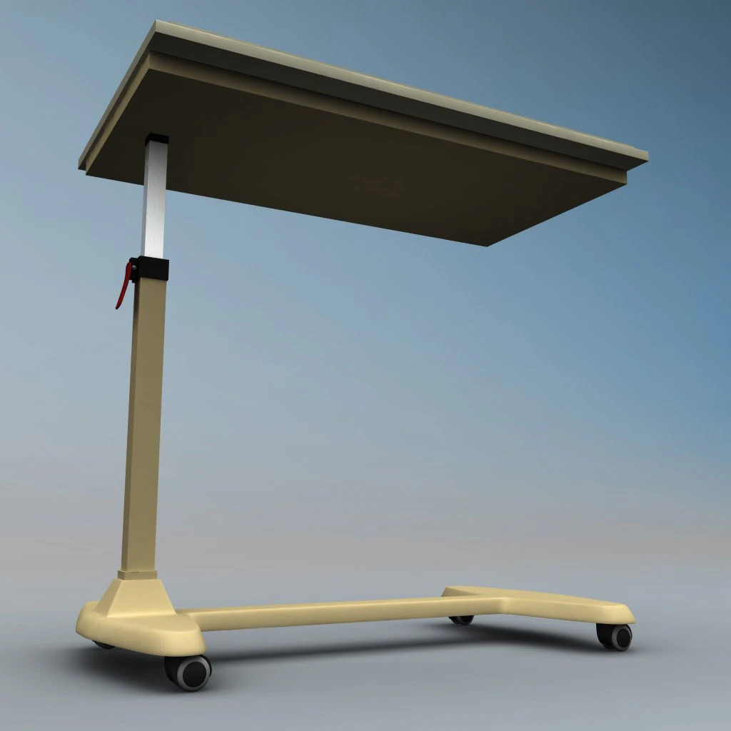 over bed table 3D Model .c4d .max .obj .3ds .fbx .stl .blend 