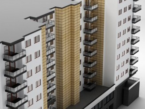 apartment building 3D Model