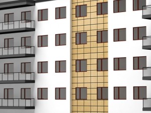 apartment building 3D 모델