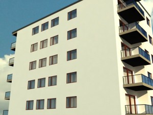 apartment building 3D 모델
