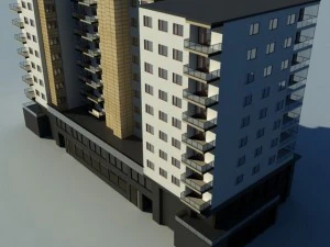 apartment building 3D Model