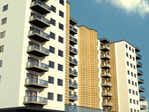 apartment building 3D 모델