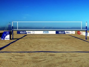 beach volleyball court 3D 모델