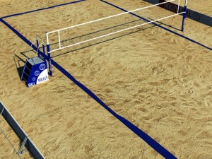 beach volleyball court 3D 모델