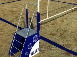 beach volleyball court 3D Model