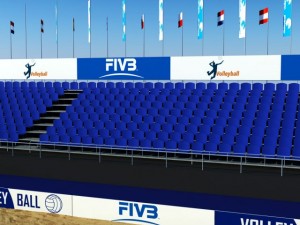 beach volleyball court high 3D Model