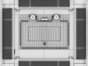 beach volleyball court high 3D Model