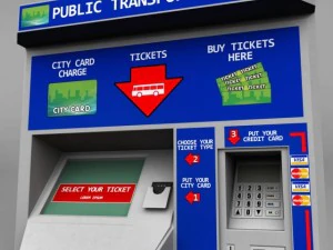 bus ticket machine 3D Model