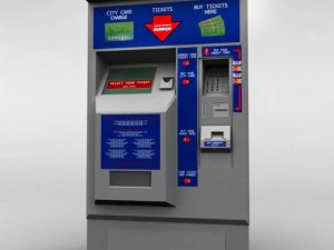 bus ticket machine 3D Model