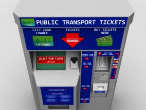 bus ticket machine Model 3D