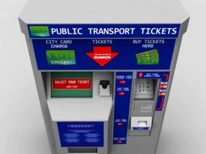 bus ticket machine 3D Model