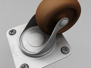 cabinet wheel Model 3D