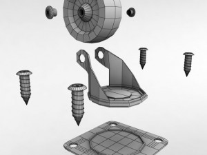 cabinet wheel 3D Model
