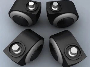 plastic caster wheel 3D Model
