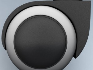 plastic caster wheel 3D Модель