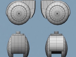 plastic caster wheel 3D Модель