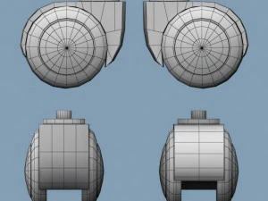 plastic caster wheel 3D Model