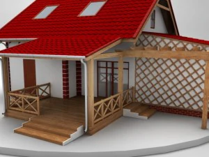 single family house 3D Model