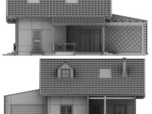 single family house 3D Model