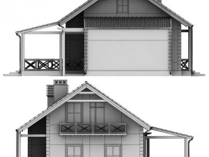 single family house 3D Model