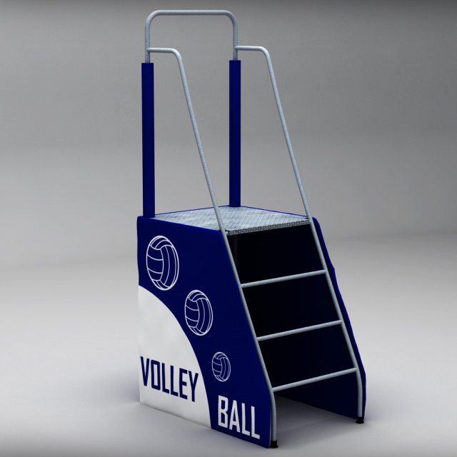 referee stand Modelo 3D .c4d .max .obj .3ds .fbx .stl .blend 