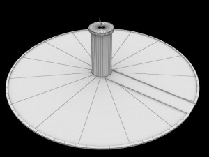 solar sundial clock 3D Model
