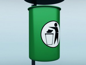 street trash can 3Dモデル