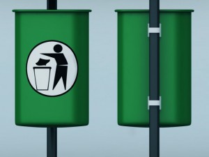 street trash can 3D मॉडल