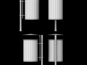 street trash can 3D Model