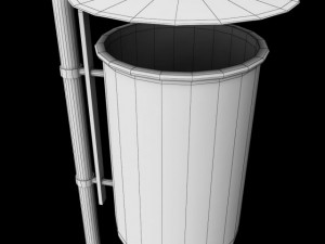 street trash can 3D मॉडल