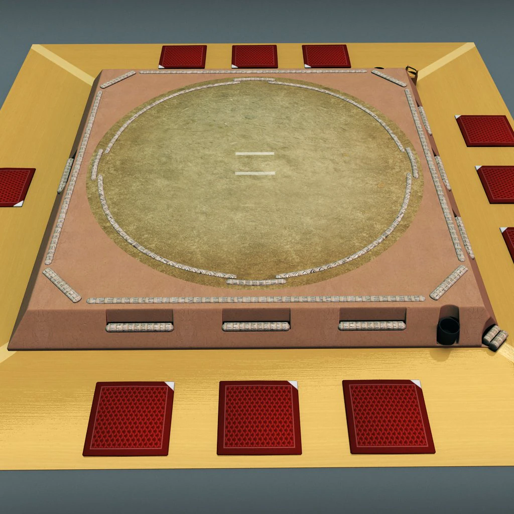 sumo ring 3D Model .c4d .max .obj .3ds .fbx .stl .blend 