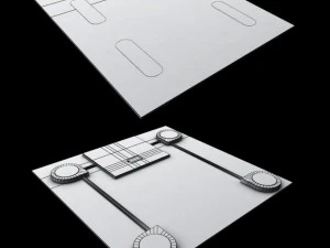 b&aacute;scula de ba&ntilde;o Modelo 3D