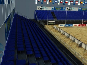 beach soccer stadium Model 3D