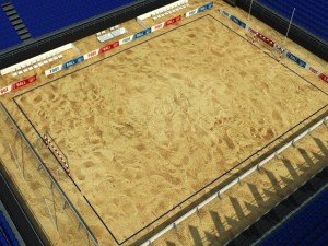 beach soccer stadium Model 3D