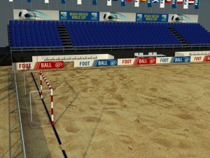 beach soccer stadium Model 3D