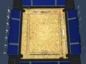 beach soccer stadium Model 3D